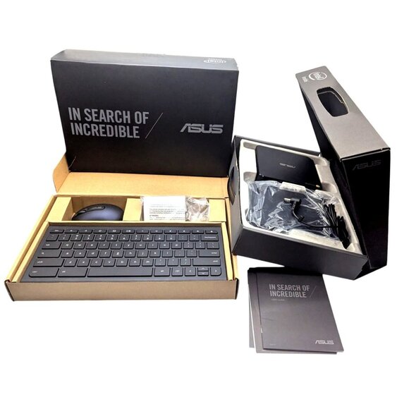 ASUS CHROMEBOX CN60 PC 16GB SSD 4GB RAM W Wireless Keyboard & Mouse Bundle - Picture 1 of 16
